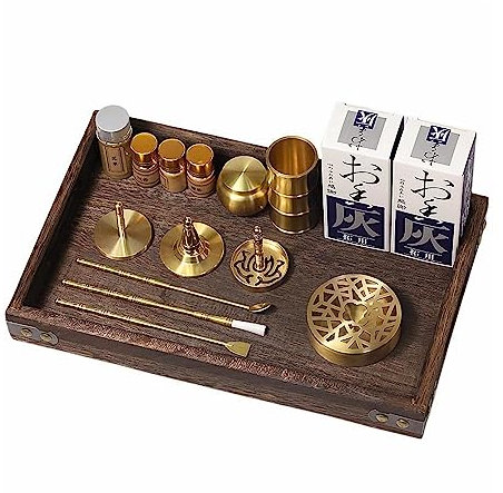 UZQAFG Kit de fabrication d'encens chinois (A - 16 pièces) en laiton