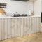 LIVEINU Schrankvorhänge für Küche, Kleiderschrank, Badezimmer, Privatsphäre Gardine, Staubdichter Vorhang für Regale, hängende Tür, Japanische Noren Selbstklebend, Beige 2, 140x50cm
