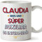 MUGFFINS Tazas Personalizadas para AUXILIAR DE ENFERMERÍA mujer - En Español - Eres Súper - 11 oz / 330 ml - Regalo Personalizable original y divertido