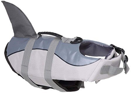 BOHHO Hund Schwimmweste Pet Floatation Weste Hunde Schwimmen Weste Meerjungfrau/Shark Design Pet Life Saver Sicherheit Badeanzug Größenverstellbar Erhältlich Pool Strand Bootfahren