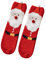 DUHGBNE Lässige Winter-Korallen-Fleece-Sankt-Weihnachtshirschkopf-Socken Körner Socken (A, One Size)