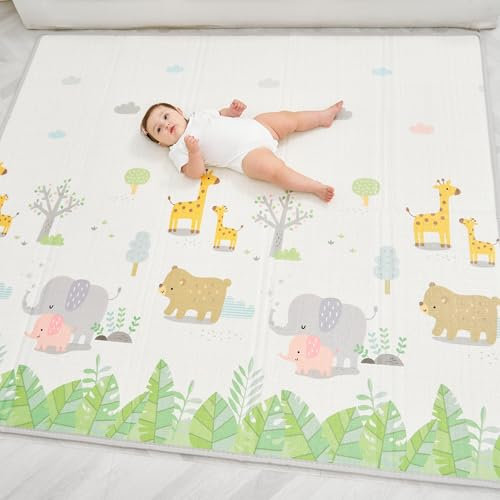 Krabbelmatte Baby Faltbar Spielmatte Kinder Spieldecke 150x180x1cm Krabbeldecke Für Baby - Babymatte Kindermatte - Schaumstoffmatte Kinderteppich- Spielteppich - Bodenmatte Kinder - Babygeschenk