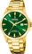 Festina Swiss Made F20044/5 Herrenuhr Gold grünes Zifferblatt