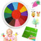 Pintura de dedos para niños, no tóxica, 12 colores, almohadilla de tinta para niños con juego de pintura DIY, lavable, seguro para niños, almohadilla de sello para manualidades de papel, pintura de