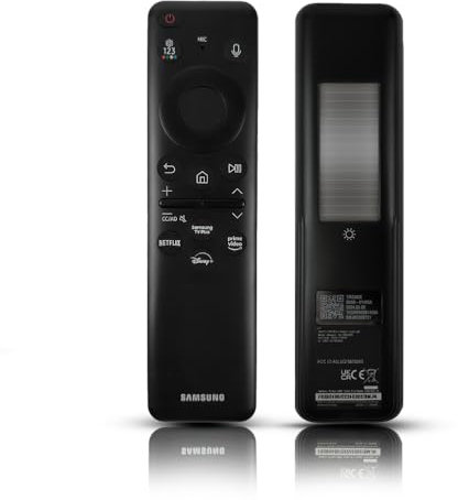 OEM Solar Voice Remote Control Compatibile con Samsung Smart TV NEO QLED Crystal UHD Modelli Q60, Q70, Q80, QN85, QN90 (BN59-01455A)
