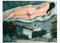 Kunstkarte Marc Chagall Akt über Witebsk