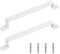 HAOCHEN Maniglie per porte in ghisa massiccia dal design retrò, set di 2, bianco, ideali per esterni, garage, armadietti e interni (230X290MM)