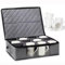 UCK-KIT Tasse und Becher Aufbewahrungsbox Stemware Aufbewahrungsboxen Behälter hält 12 Kaffeebecher und Teetasse mit Griff Weinglas Aufbewahrungsbox