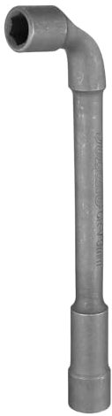 sourcing map L Shaped Angled Hex Socket Wrench 9mm CR-V Double Ended Metric 6 Point Tubular Socket Spanner for General Repairing, Pipeline, Bicycle Car Maintenance