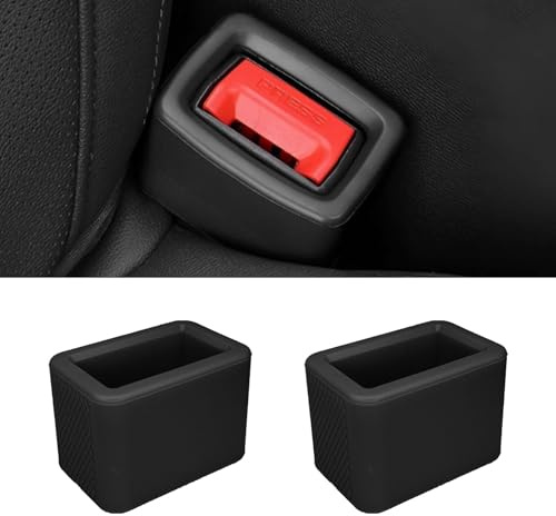 Pvotawp 2 estensori per cintura di sicurezza, in silicone, per cintura di sicurezza posteriore, per un facile accesso, accessorio per cintura di trasmissione per bambini, per mantenere la fibbia della