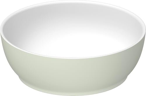 Duravit Sivida Aufsatzbecken rund, 300x300mm, ohne Hahnloch, ohne Überlauf, 266002FH00, Farbe: Innenfarbe Weiß Seidenmatt, Außenfarbe Blassgrün Matt