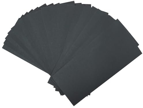 EuAcesry Papier de verre, 21 pièces, kit de papier abrasif en grain 600 râpe pour bois, carrosserie, bac à papier en verre, imperméable, ponçage à sec et humide, papier abrasif