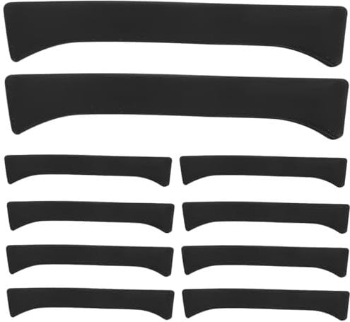 ARTIBETTER 10Pcs Black Plastic Axe Blade Protector Cover for Hatchet and Camping Axes, Lightweight and Stretchable Sheath for Outdoor Activities and Tree Cutting