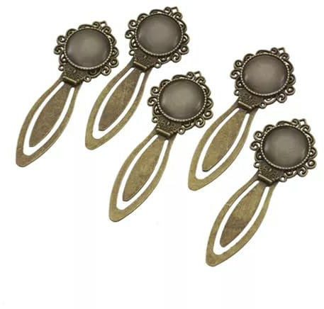 5 Sets Klar Gewölbte Cabochon Abdeckung Für DIY Legierung Porträt Lesezeichen Machen
