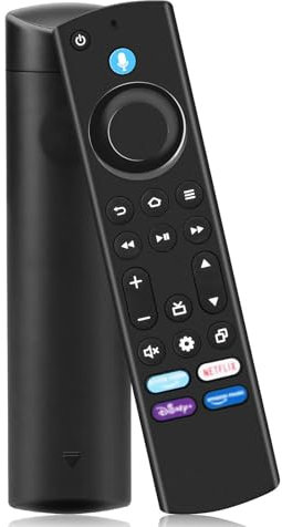 Ersatz-Sprachfernbedienung, 4th Gen, Ersatz Fernbedienung mit Sprachfunktion für AMZ F-ire TV Cube ((2nd Gen, 3rd Gen),für Insignia/Pioneer Smart TVs