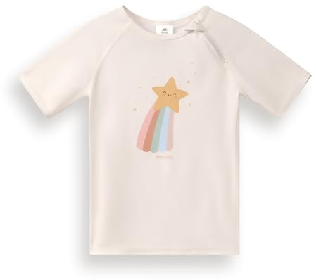 Monnëka Rashguard Enfant Manches Courtes pour Plage et Piscine | Starlight 4 à 5 Ans