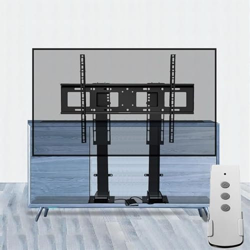 GUODDM Soporte Motorizado para TV, Soporte De Suelo para TV LCD, Elevador Motorizado con Control Remoto, Recorrido De Elevación De Motor Dual De 130 Cm/51,1 Pulgadas, para Televisores De 55 A 100