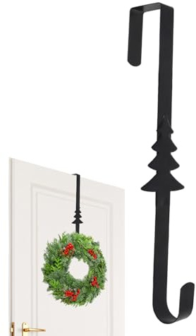 Weihnachtskranzaufhänger – Metall-Weihnachtskranz-Haken, Willkommensschild-Halter, Heimbüro-Ornament für Herbst, Ostern, Halloween, Frühling, Dekoration
