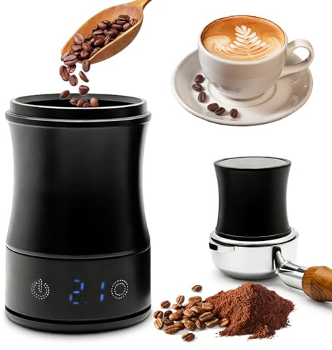 Mini balance à café numérique portable avec minuterie, rechargeable, avec verre doseur, 500 g/0,1 g, compatible avec porte-filtre de 58 mm, pour baristas et amateurs de café