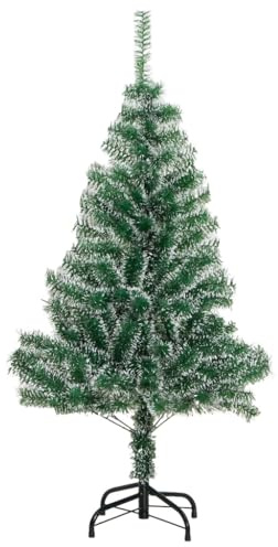 Albero di Natale artificiale verde con neve, 150 cm