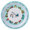 Tyrrell Katz Kids Trucks Printed Plate in Blue Melamine - Dishwasher Safe Children's Outdoor Dining Everyday Tableware - 21.5 cm