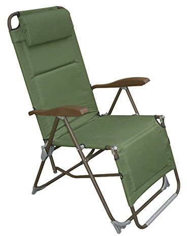 WEBMARKETPOINT 'Stuhl Sessel Liege Mod.Camping faltbar in 8 Positionen Stahl PVC beschichtet.