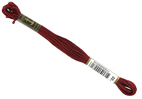Anchor Stranded Cotton Embroidery Thread Skeins 8 meters No 0022