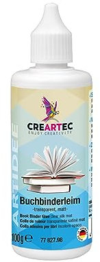 Artidee Creartec - Colla adesiva per rilegatura, opaca, per riparazione e ripristino di libri, 100 g, Made in Germany