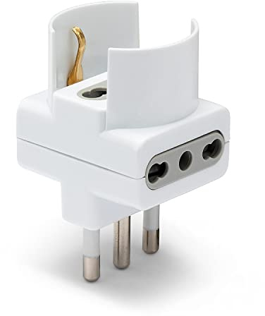 VELAMP ADAPT-3-16S Adapter 3 Anschlüsse: 1 Schuko-Steckdose 2 zweiwertige Steckdosen 10/16 A. Stecker 16 A, 6 Einheiten