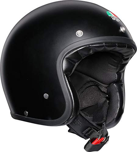 AGV X70 Agv E2205 Solid Casco Moto, Unisex - Adulto, Nero Opaco, L