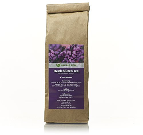 Heideblüten Tee, Erikakraut Kräutertee 100g, Heidekrautblüten getrocknet, unbehandelt und naturbelassen - Robert Franz
