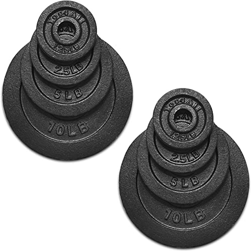 Yes4All Hantelscheiben-Set aus Gusseisen, 2,9 cm