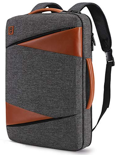 DOMISO 14 Pulgada Mochila Impermeable para Ordenador Portátil Maletín de negocios Bolso Bandolera para 14 Lenovo ThinkPad X1 Carbon/ThinkPad L480 T490s/HP ProBook 640 645/Dell Latitude 5490 7490,Gris