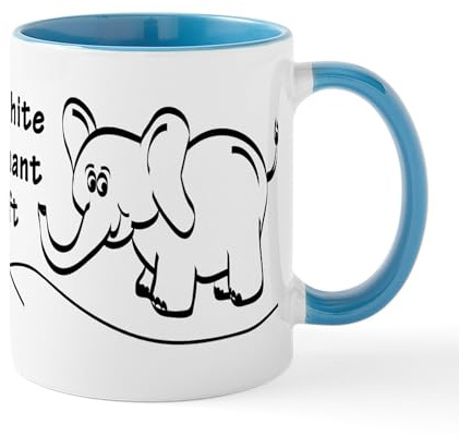 CafePress My White Elephant Gift Signature Mug Mugs 11 oz (325 ml) Ceramic Coffee Mug