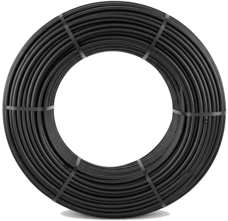 Suinga. 100 m Wasserschlauch 16 mm Goteo 100 cm schwarz mit integrierten Tropfen, Wandstärke 1,2 mm, Fördermenge 2,5 l/h