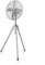 Brandson – Standventilator mit Dreibeinstativ - Ventilator Edelstahl Design - mobiler Lüfter - 3 Geschwindigkeitsstufen - 60 Watt - 45 cm Durchmesser - Silber Edelstahl