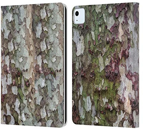 Head Case Designs Offizielle PLdesign Camouflage Rinde Holz Und Rost Drucke Leder Brieftaschen Handyhülle Hülle Huelle kompatibel mit Apple iPad Air 2020/2022