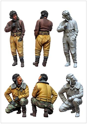 weizhang 1:35 Resin Modell Character Kit Russischer Panzersoldat (2 Personen)