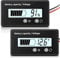 DC 12V 24V 36V 48V 60V 72V 84V Golf Cart Battery Meter with Alarm, Front Setting and Switch Key Battery Capacity Voltage Indicator Gauge Acid and Lithium ion Indicator(White)