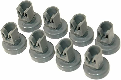 Aspares Dishwasher Upper Basket Wheels for Hotpoint 25mm (Set of 8 Pieces)