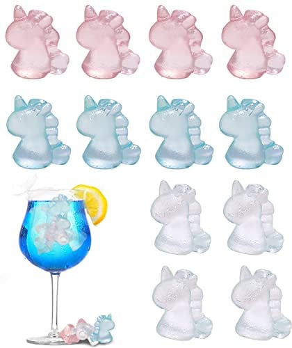 Eiswürfelform Wiederverwendbar, XiXiRan Süße Einhorn Eiswürfelform Bunt für Partygetränk, Hasenform Dekoration Trinken, Eiskompressen im Gesicht