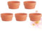 Operitacx 5stücke Teiliges Imitation Clay Blumentöpfe Runde Kunststoffpflanzgefäße Für Innen Und Außenbereich Für Sukkulenten Und Kleine Pflanzen Orange Farblich Gestaltet