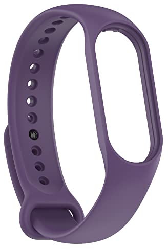 KAREN66 Armband Kompatibel mit Xiaomi Mi Band 7 Armband Silikon Wasserdicht Ersatzband für Xiaomi Smart Band 7 Fitness- & Aktivitätstracker, Damen Herren (Lila)