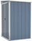vidaXL Remise de Jardin Murale Hangar de Terrasse Abri de Jardin Maison de Stockage Meuble de Patio Extérieur Gris 118x100x178 cm Acier Galvanisé