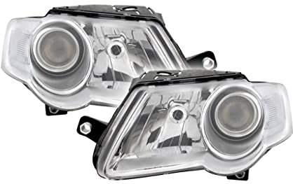 Scheinwerfer H7+H7 Set + Links/Rechts Kompatibel mit VW Passat B6 3C 4-Türer 05-10 von Autoteile Gocht