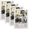 Close Up Bilderrahmen 4er Set DIN A5 (14,8 x 21 cm) | Holzdekor (MDF) weiÃŸ mit Rückwand und Aufsteller | PVC-Scheibe (unzerbrechlich) Profilbreite 15 mm