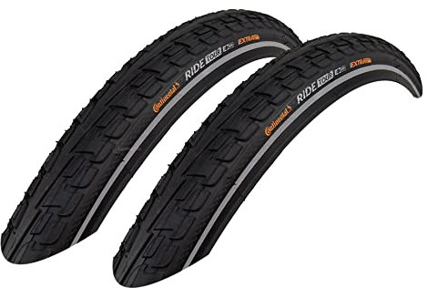 2X Continental Ride Tour 32-630 Reflex 27x1 1/4 Reifen Decke Fahrradreifen