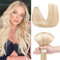 Benehair Tape in Extensions Echthaar, 50CM Tape in Haarverlängerungen, Invisible Echthaar Extension mit Tapes, Seidig Glatte Echthaars Extension, 10Pcs 25g Kamel Gemischte Hellesgold #18P613