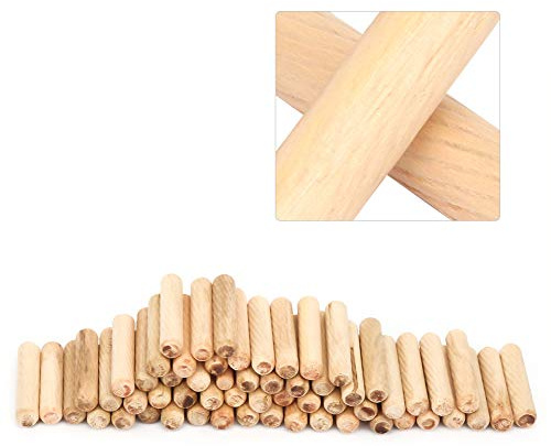 Holzdübel, 100 Stück, 6/8/10 Mm, Holzbearbeitung, Hartholz, Runde Einsteckdübel Für Professionelle Tischler, Heimwerker(8*40mm)