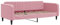 vidaXL Tagesbett, Gästebett 2-in-1, Sofabett Schlafsofa für Schlafzimmer Wohnzimmer, Bettsofa Sofa, Modernes Design, Rosa 90x200cm Samt